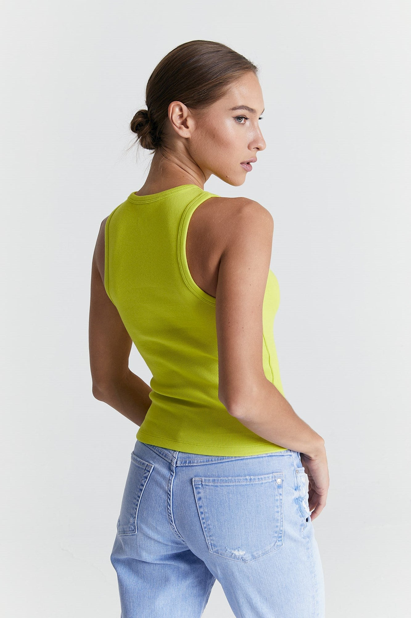 Liv - Halter Neck Tanktop - Lime