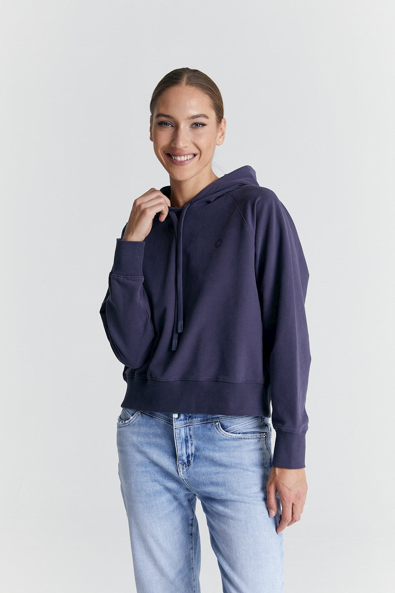 Janice - Hoodie - Navy