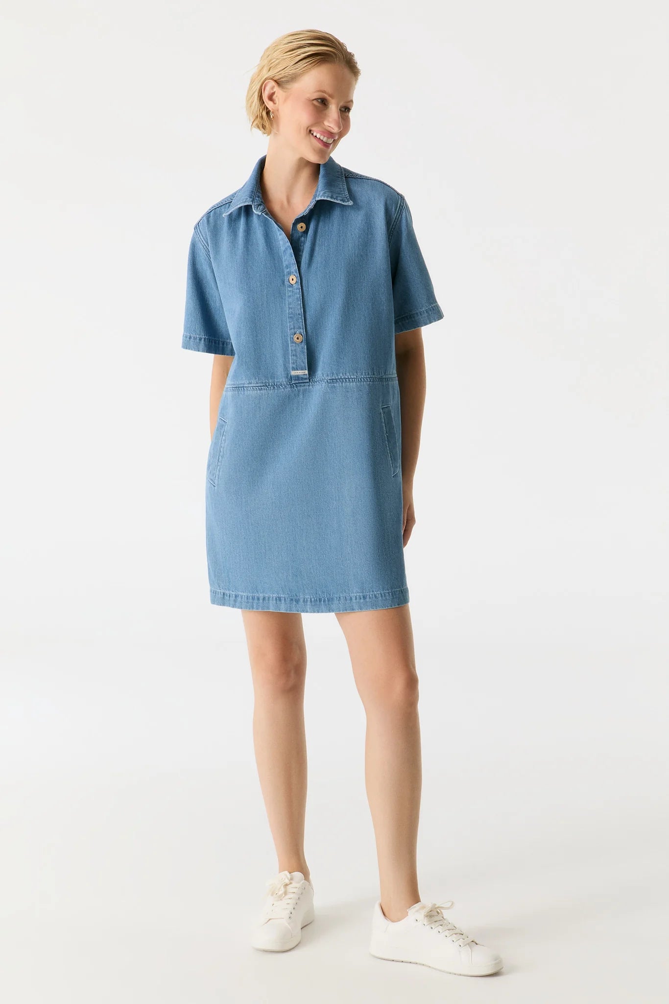 Nelly - Mini Dress - Medium Blue
