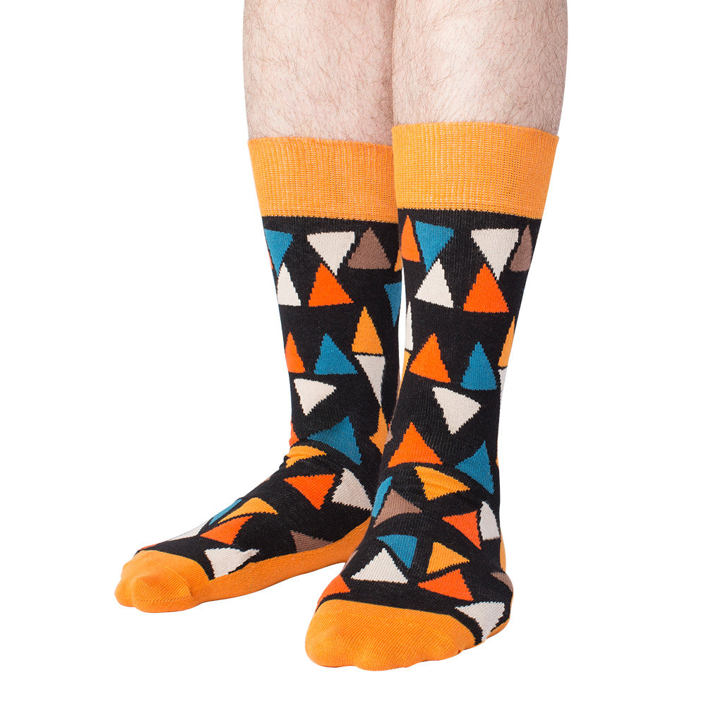 Tri Socks - Orange/Print