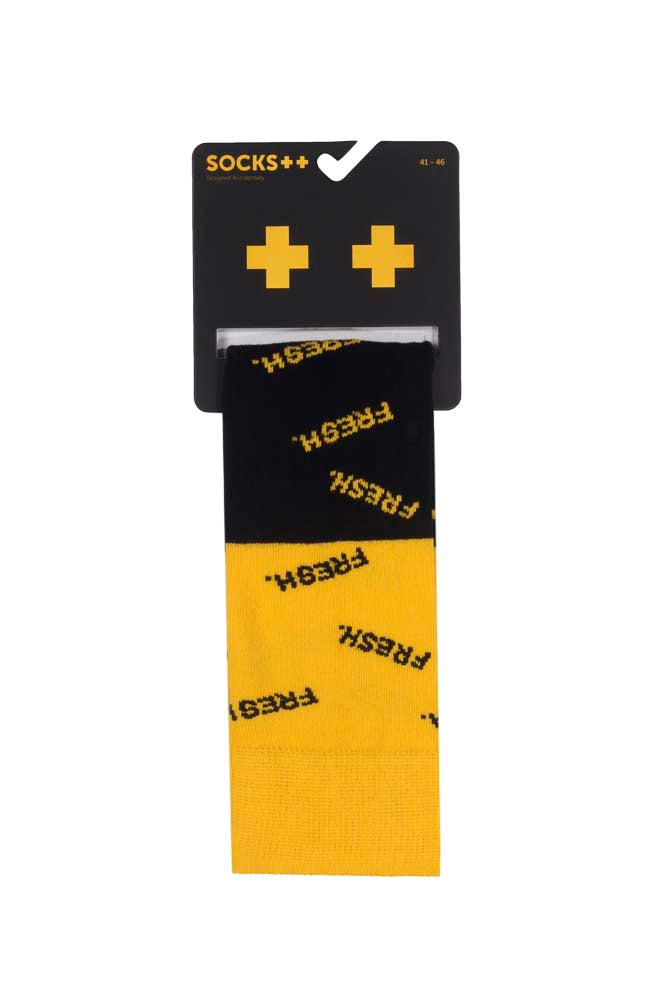 Gelbe frische Socken - Gelb/Schwarz