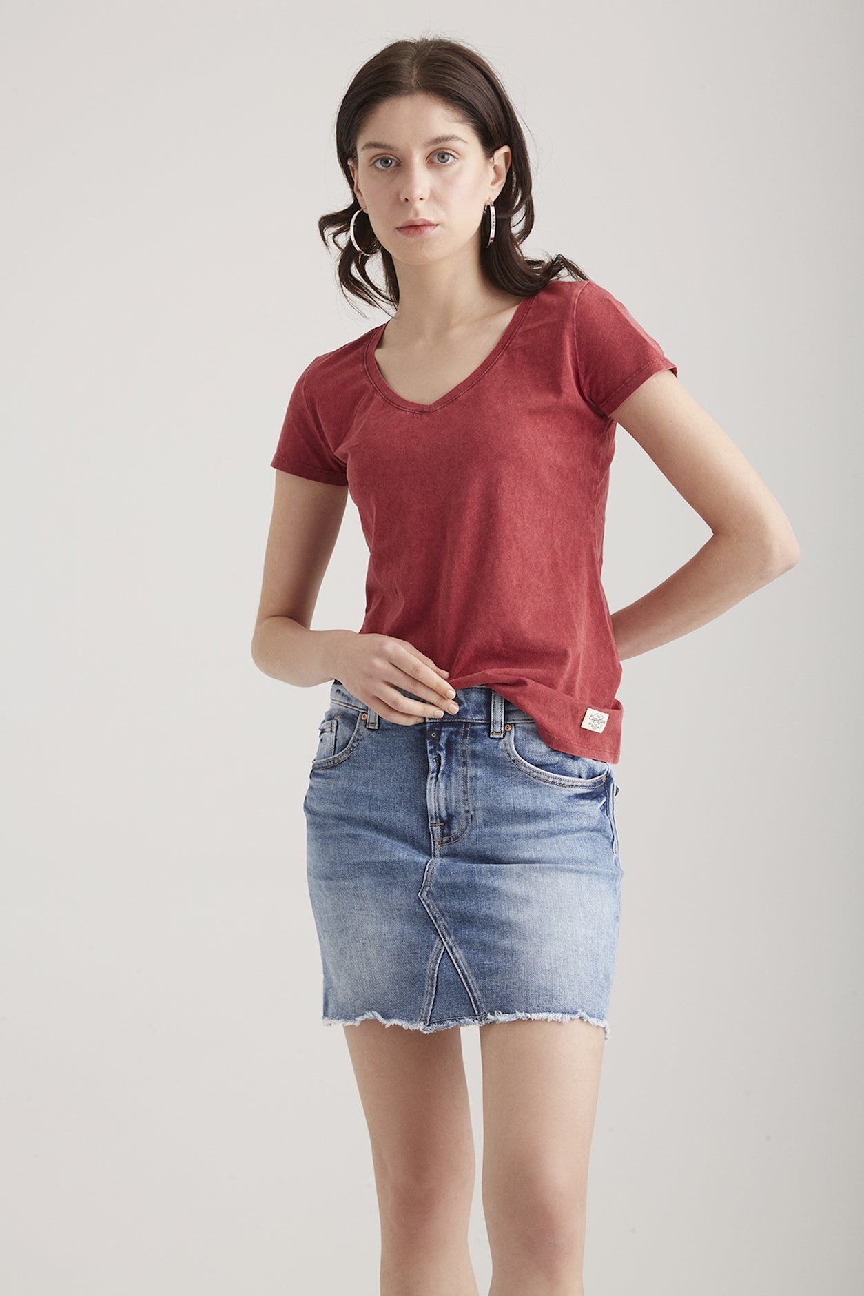 Amber - Skirt Jeans- Ocean Blue