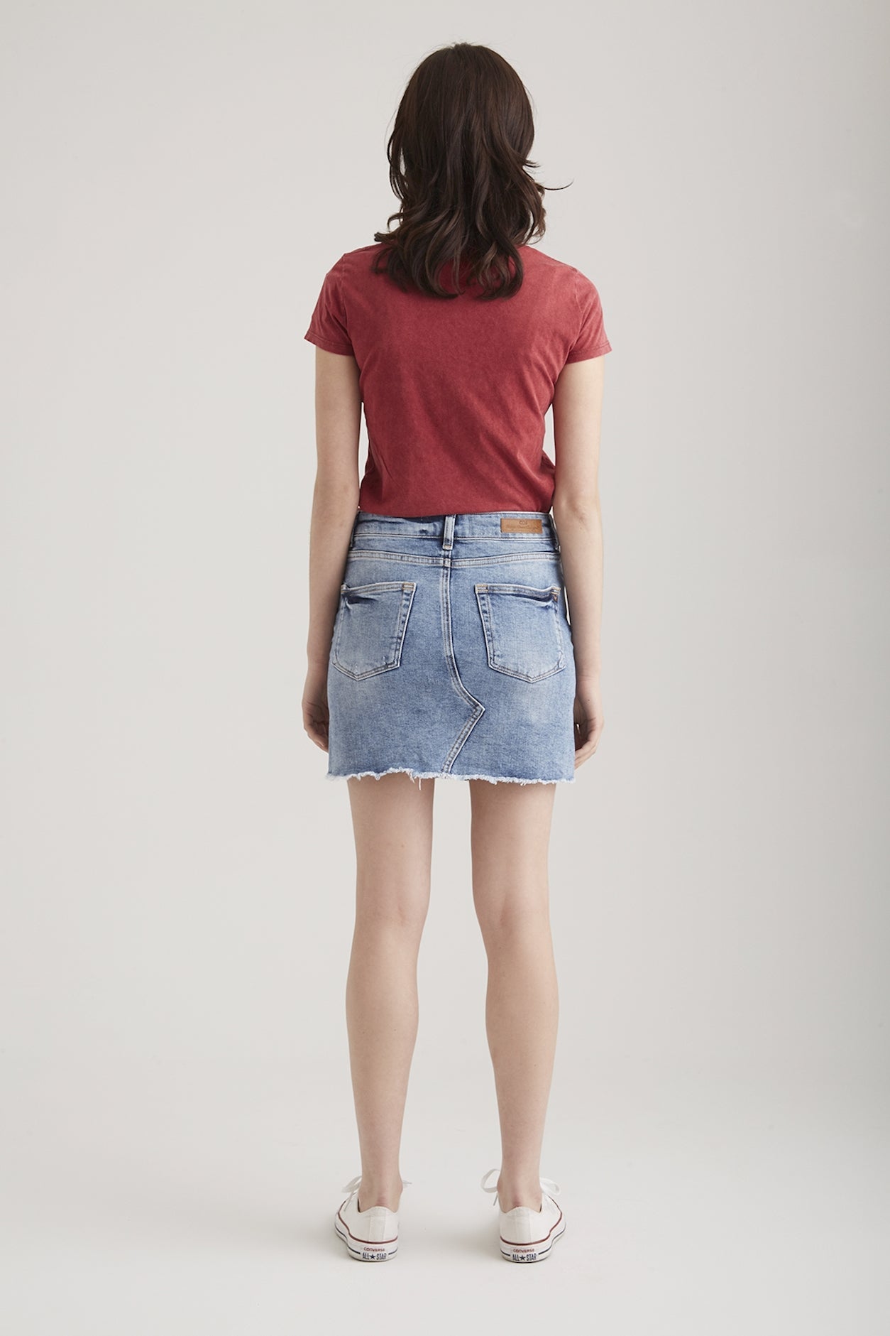 Amber - Skirt Jeans- Ocean Blue
