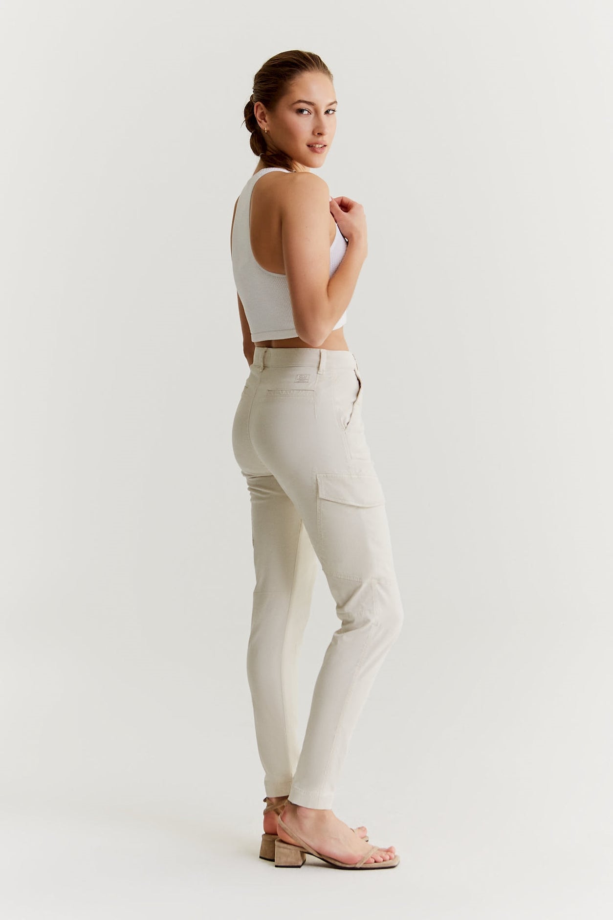 Angel - Slim Fit Cargo - Stein
