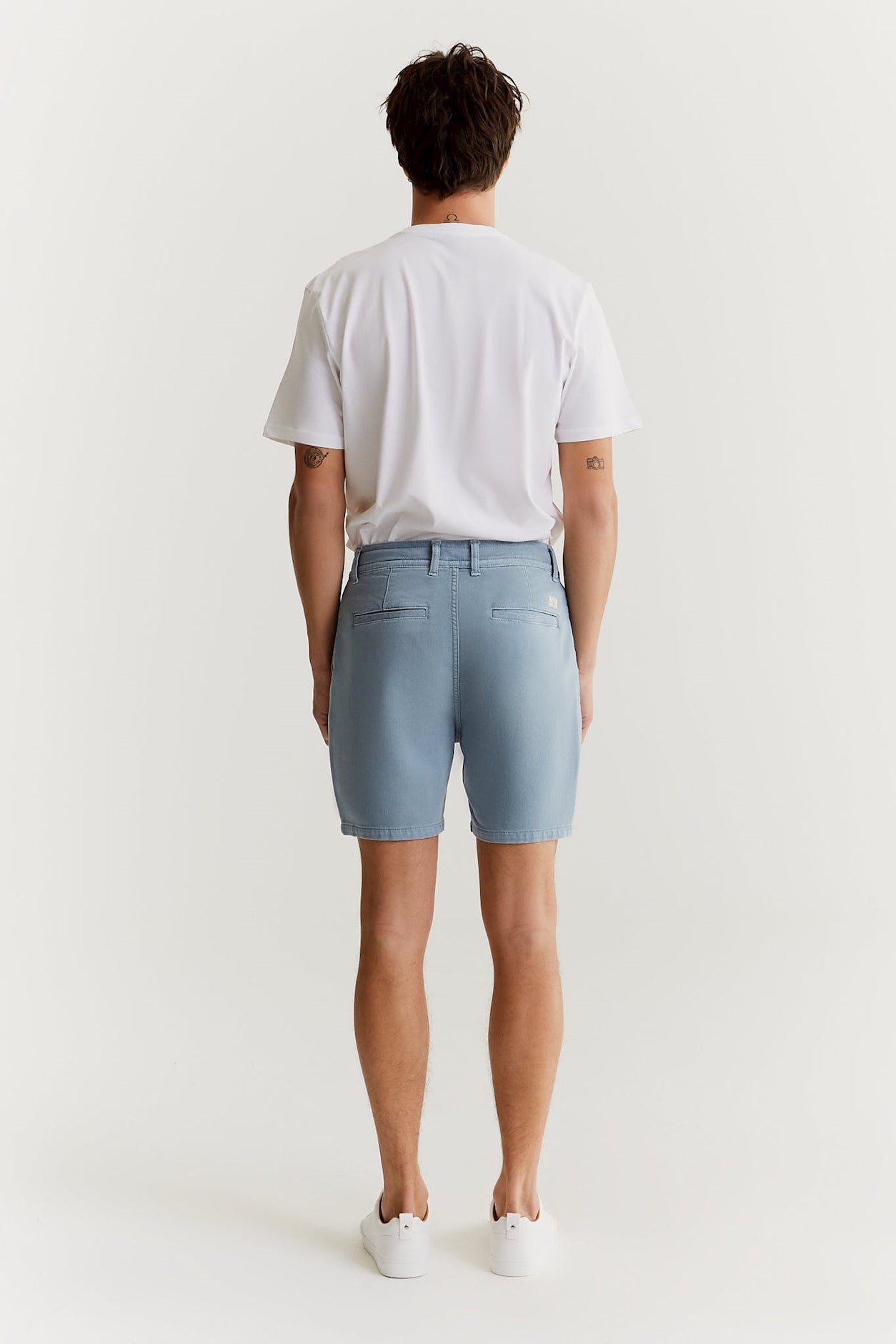 James - Chino-Shorts - Babyblau