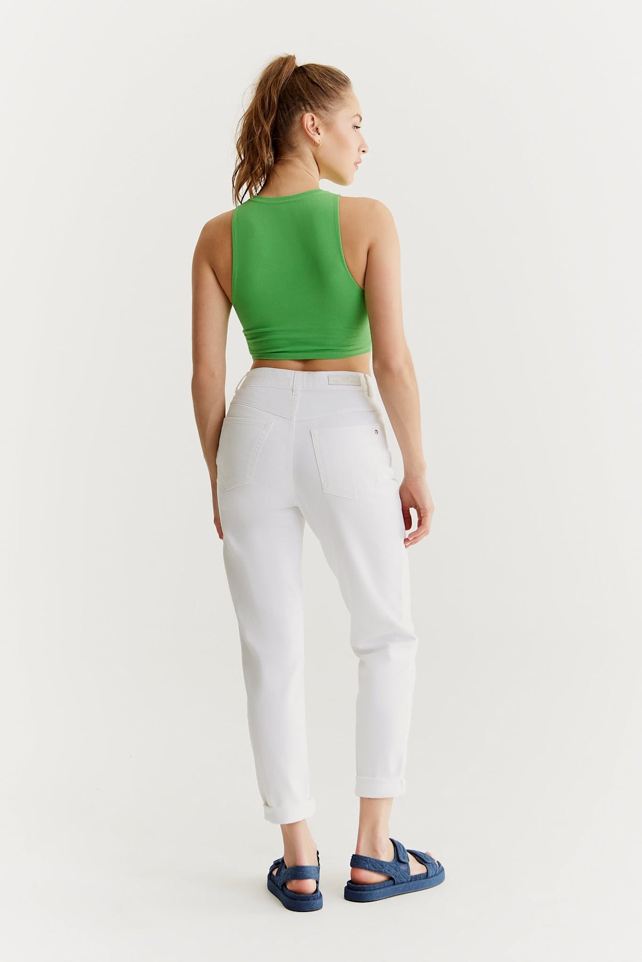 Lynn - Mom-Jeans - Weiß