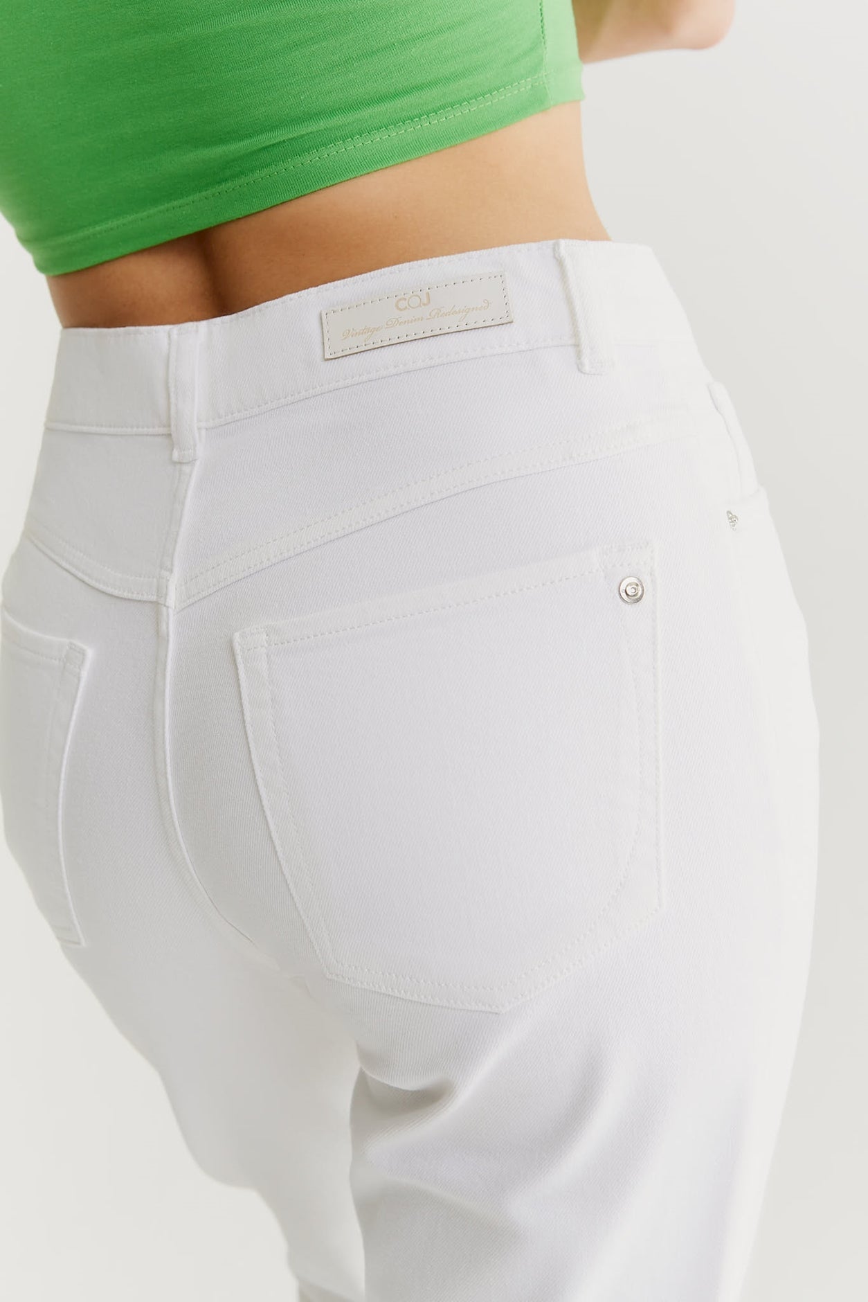 Lynn - Mom-Jeans - Weiß