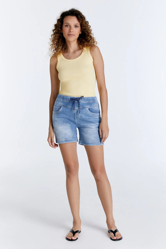 Alice - Jogger Short - Light Blue denim