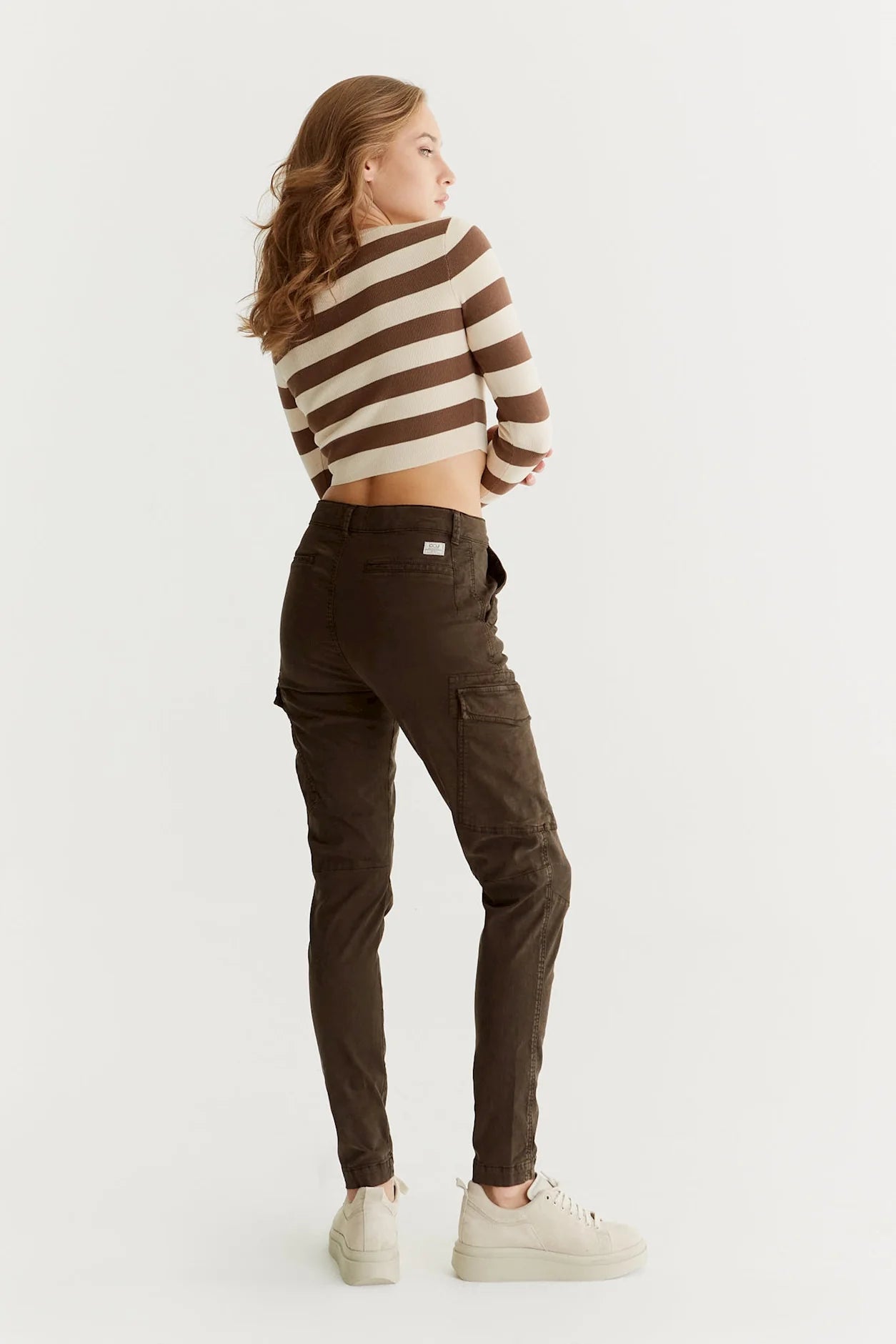 Angel - High Waist Slim Fit Cargo - Winter Chocolate