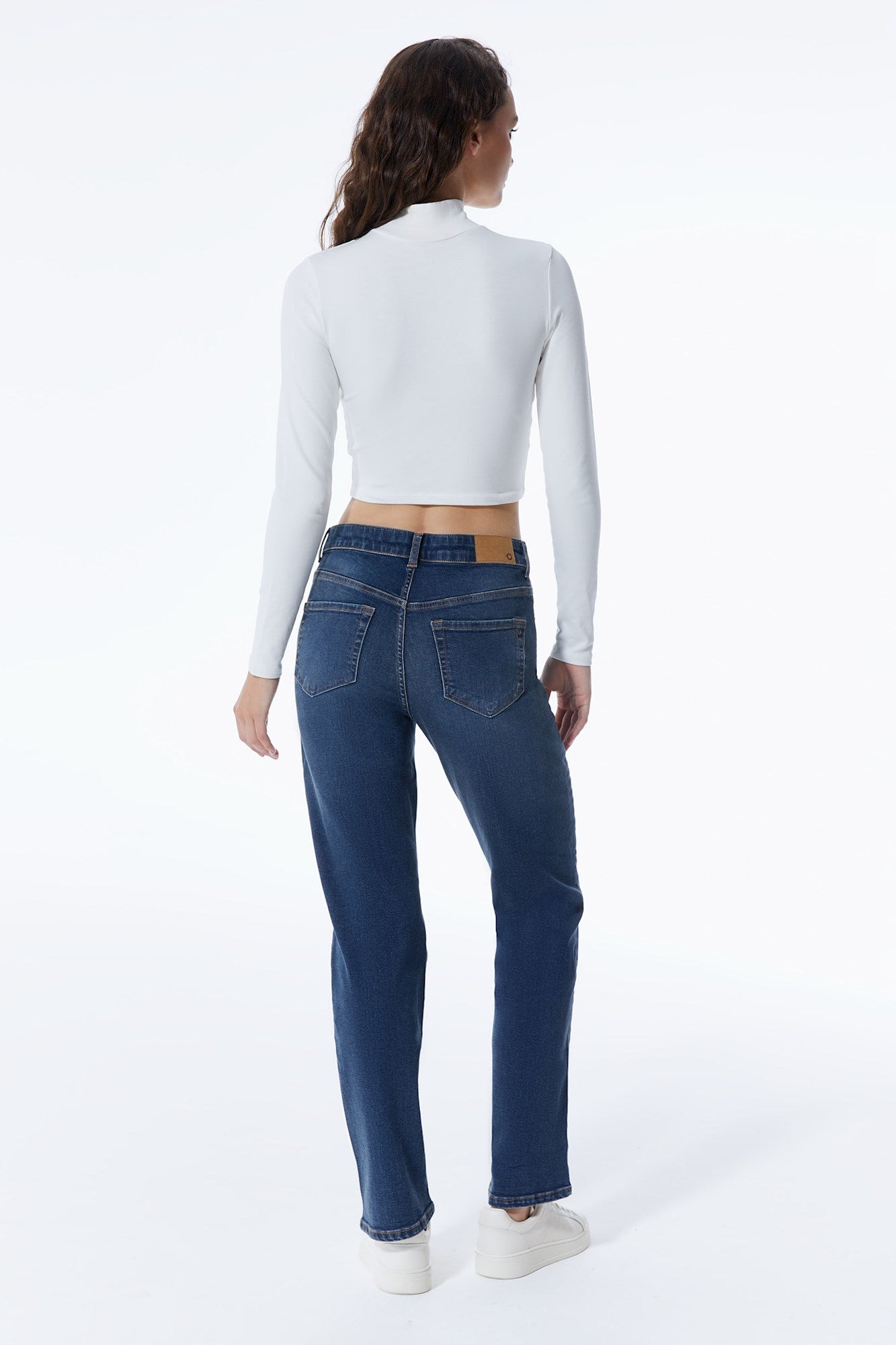 Kylie – 5-Pocket-Jeans mit mittlerer Taille – Dunkelblau