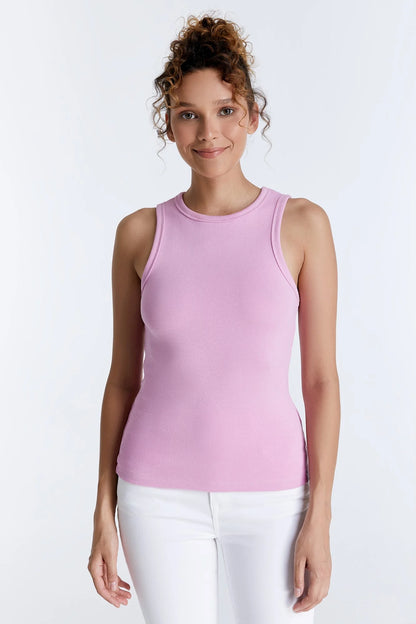 Liv - Crew Neck Tanktop - Lavender