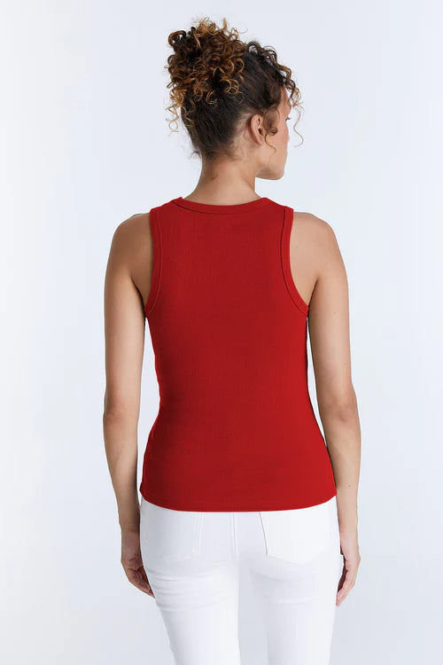 Liv - Crew Neck Tanktop - Red