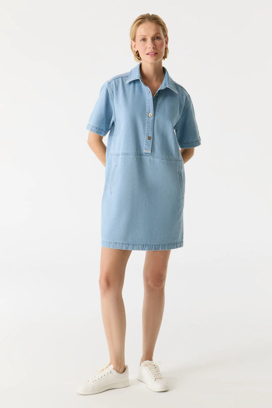Nelly - Mini Dress - Light Blue