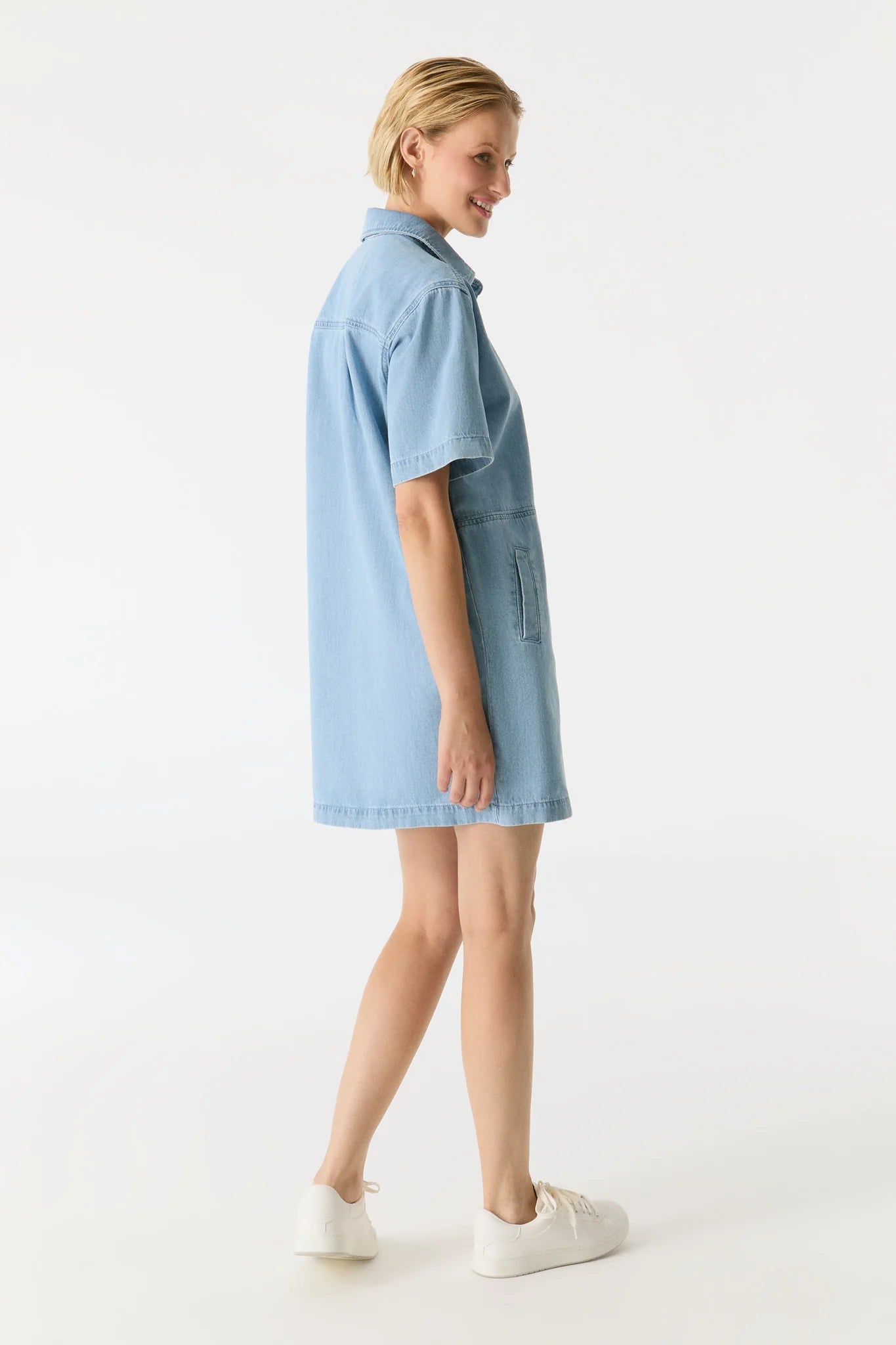 Nelly - Mini Dress - Light Blue