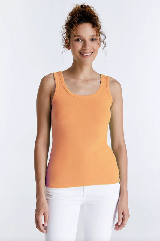 Olivia - Crew Neck Tanktop - Tangerine