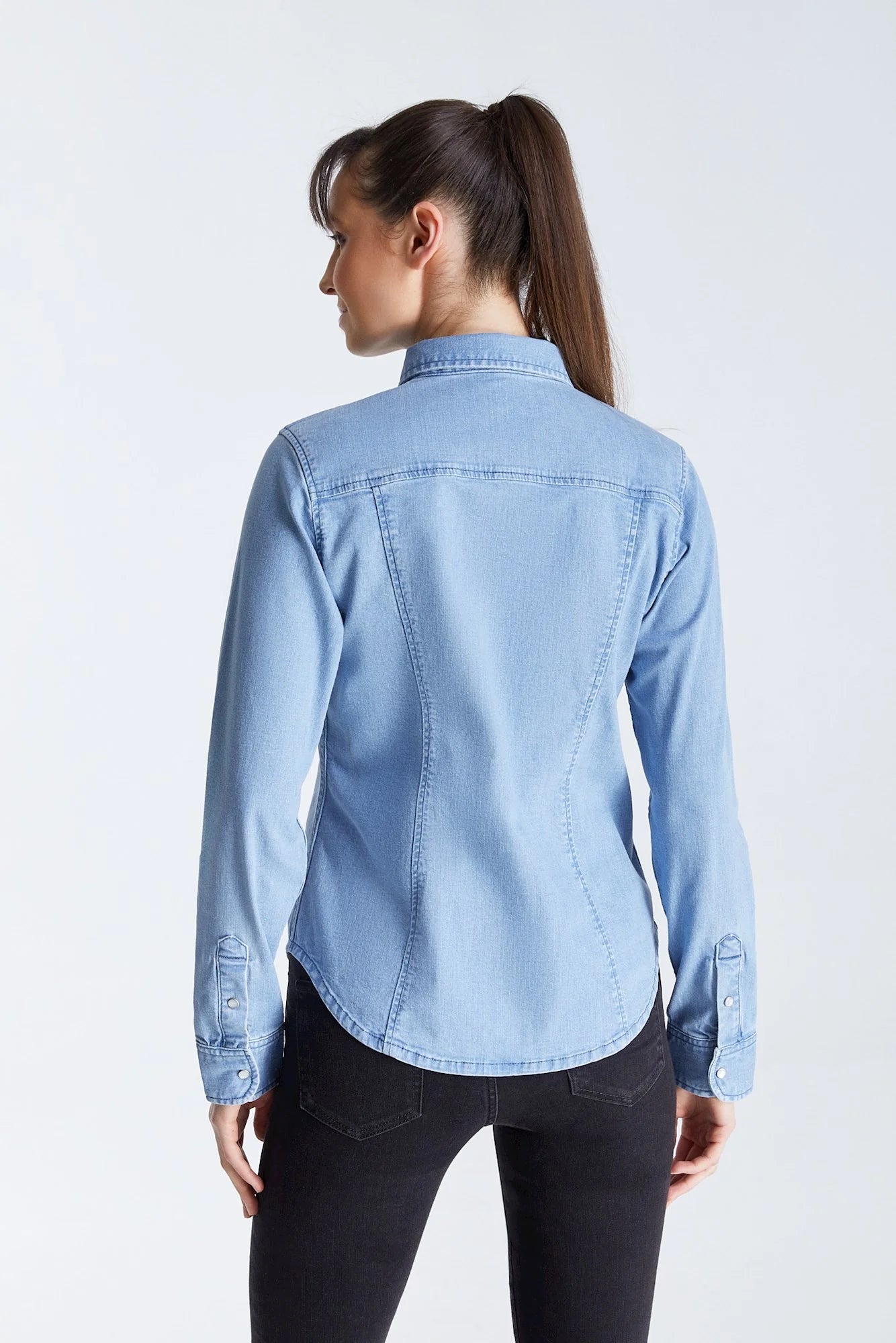 Scarlett - Long Sleeve Shirt - Light Blue