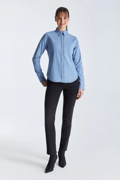 Scarlett - Long Sleeve Shirt - Light Blue