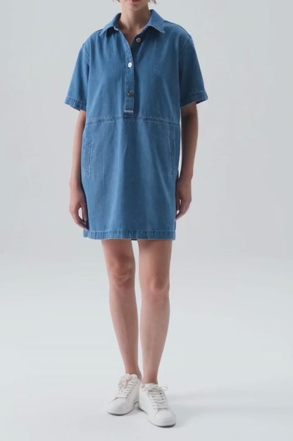 Nelly - Mini Dress - Medium Blue