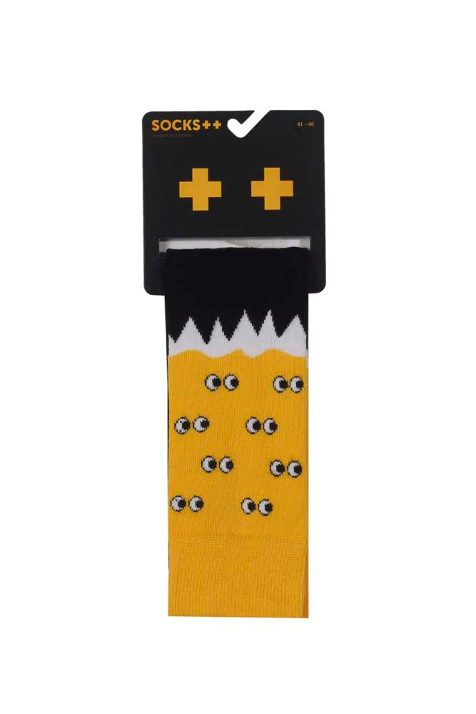 Gelbe Goofy-Socken - Gelb/Schwarz