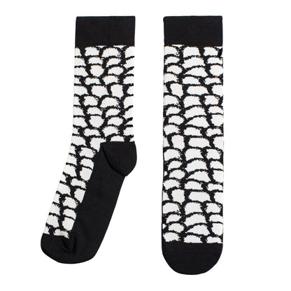 Cloudy Socks - Black/White