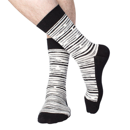 Blurry Socks - Black/White