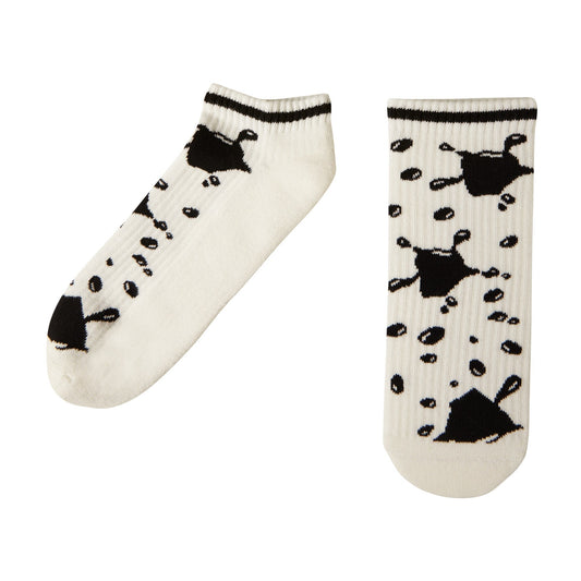 Drop Performance Ankle Socks - White/Black