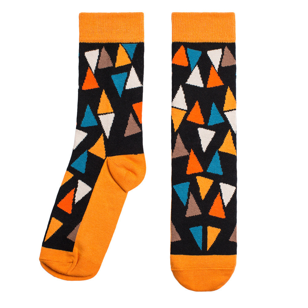 Tri Socks - Orange/Print