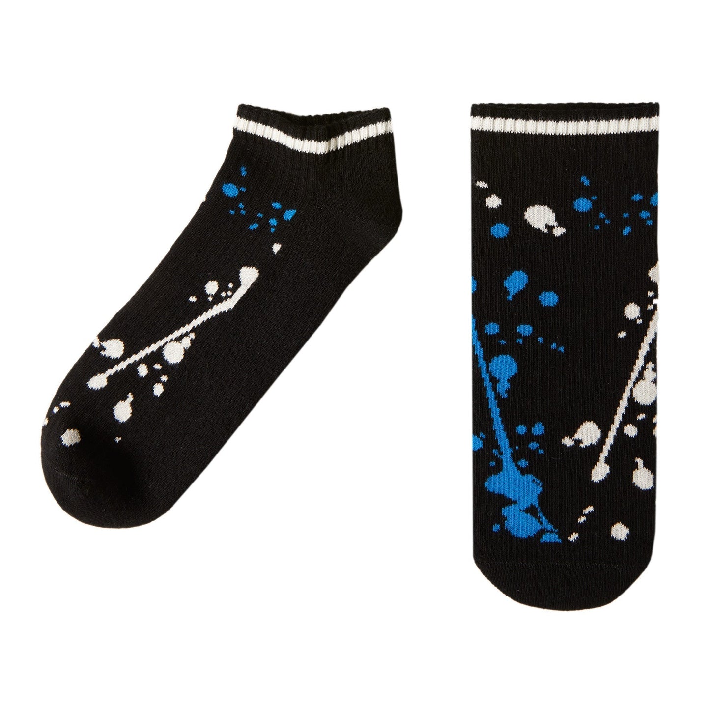 Water Performance Ankle Socks - Black/Blue