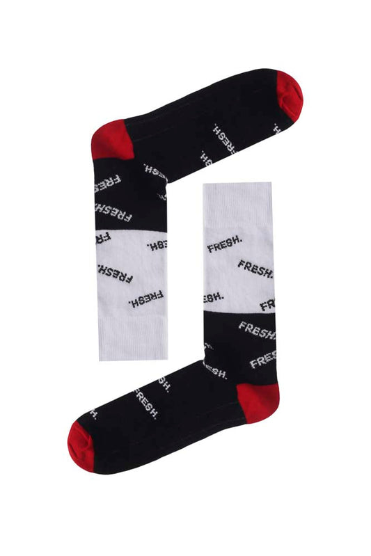 Black Fresh Socks - Black/Grey