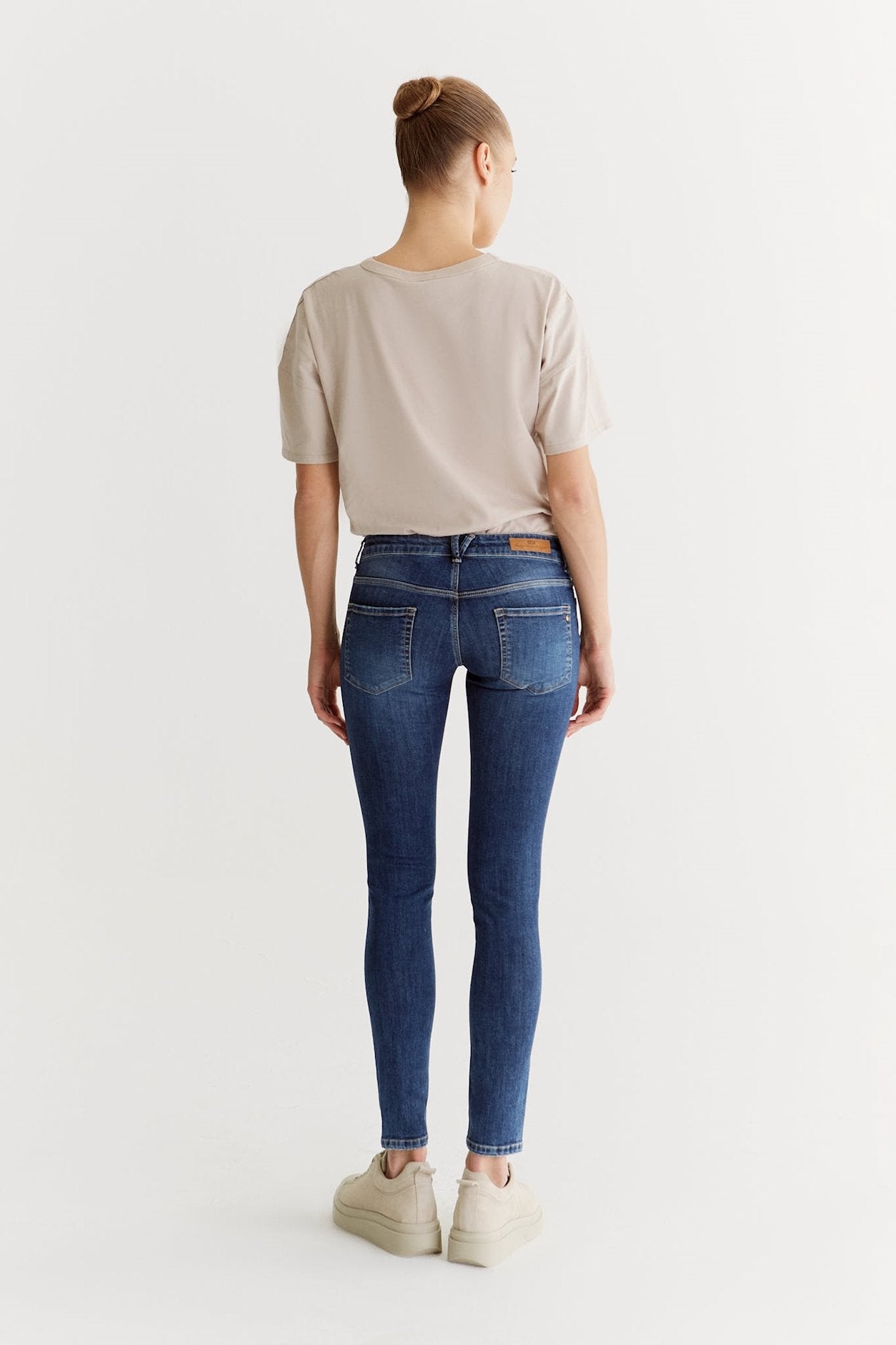 Allissa - Skinny Cropped Jeans - Saphirblau