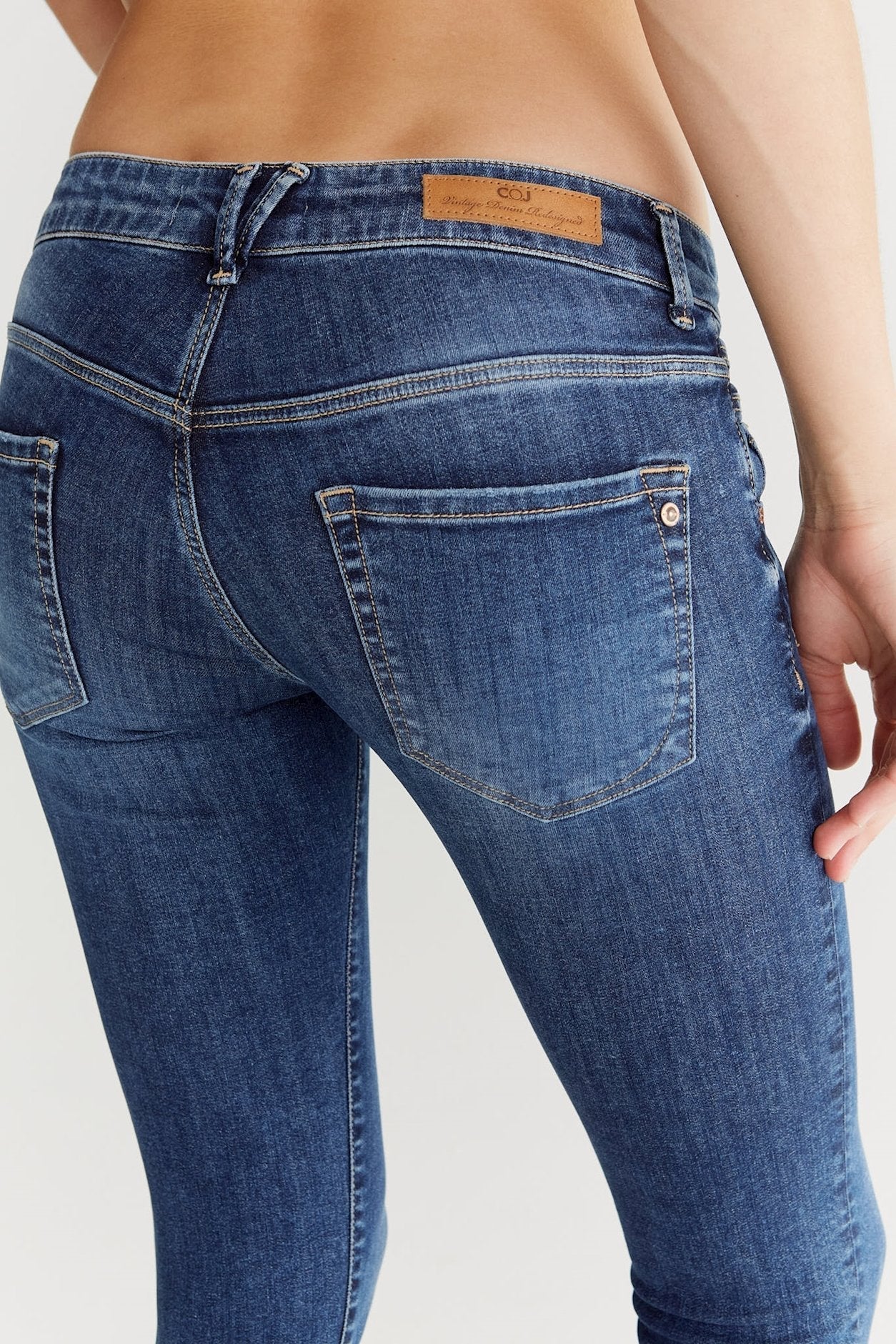 Allissa - Skinny Cropped Jeans - Saphirblau