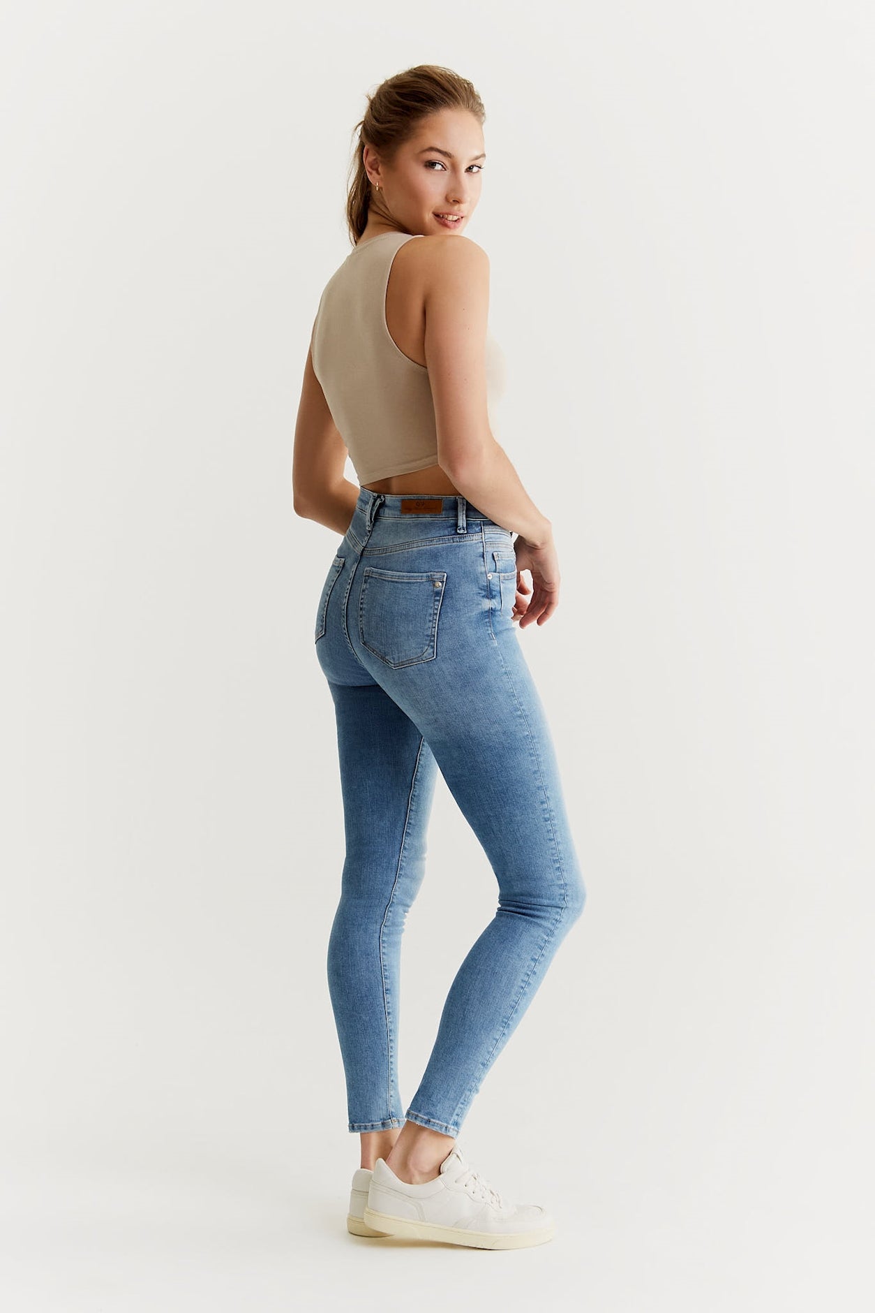 Lisa – Ultra High Waist Skinny Jeans – Hellblau