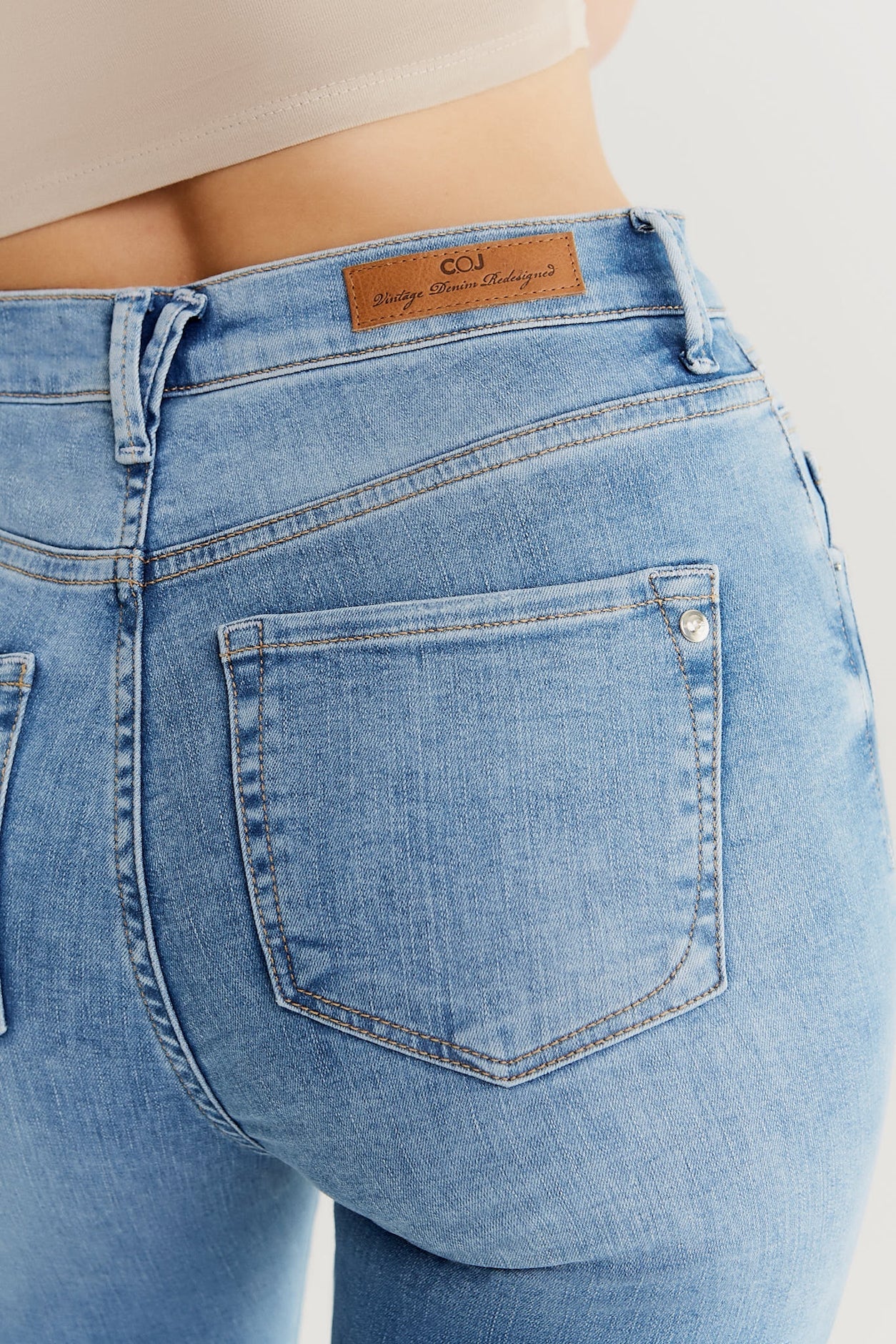Lisa – Ultra High Waist Skinny Jeans – Hellblau